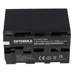 VHBW EXTENSILO Batterie Compatible Avec Sony PXW Serie PXW-Z100, PXW-Z100 A...