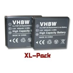 Vhbw Set De 2 Batteries Pour Appareil Photo PENTAX Optio S10, S12, VS2...