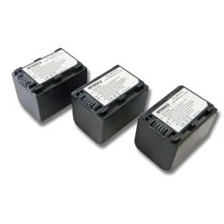 VHBW INTENSILO 3x Li-Ion Batterie 1500mAh (7.4V) Pour Caméscope, Caméra V...