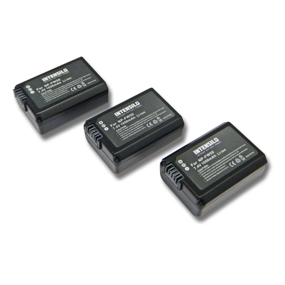VHBW INTENSILO 3x Li-Ion Batterie 1050mAh (7.4V) Pour Caméra Vidéo Photo ... 1 VHBW INTENSILO 3x Li-Ion Batterie 1050mAh (7.4V) Pour Caméra Vidéo Photo ...