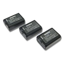 VHBW INTENSILO 3x Li-Ion Batterie 1050mAh (7.4V) Pour Caméra Vidéo Photo ...