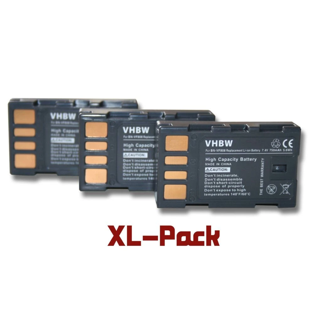 Vhbw 3 Batteries 750mAh Pour Caméscope JVC GZ-MS100REG GZ-MS100BEG GZ... 1 Vhbw 3 Batteries 750mAh Pour Caméscope JVC GZ-MS100REG GZ-MS100BEG GZ...