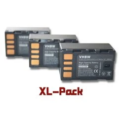 Vhbw Set De 3 Batteries 1400mAh Caméscope JVC GZ-MS95EU GZ-MS120 GZ-M...