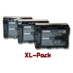 Lot De 3 Batteries Vhbw 1200mAh Pour Caméscope Caméra Remplace JVC B...
