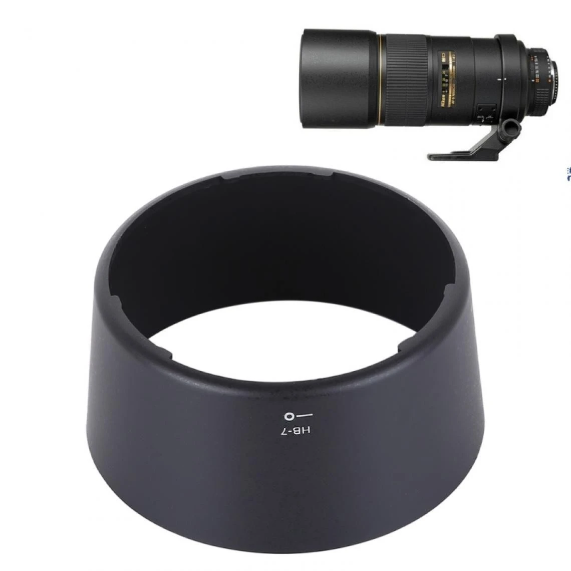 Wewoo Pare Soleil Appareil Photo Pare-soleil HB-7 Pour Objectif Nikon AF 80-... 3 Wewoo Pare Soleil Appareil Photo Pare-soleil HB-7 Pour Objectif Nikon AF 80-... – Image 3