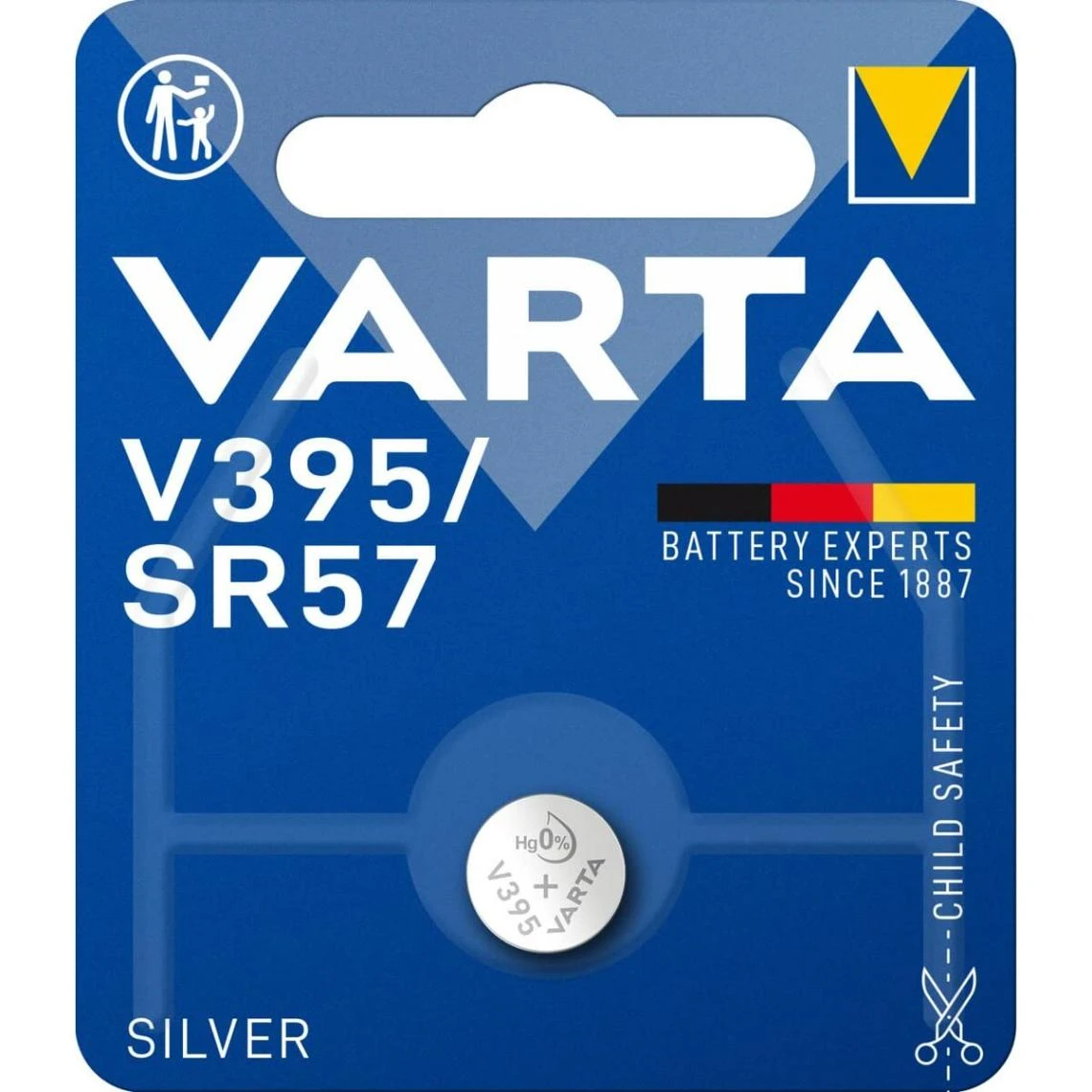 Pile Bouton Varta Silver Oxyde D'argent 1,55 V SR57 1 Pile Bouton Varta Silver Oxyde D'argent 1,55 V SR57