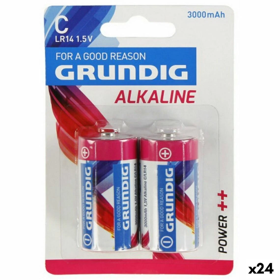 Piles Alcalines LR14 Grundig Type C (24 Unités) 1 Piles Alcalines LR14 Grundig Type C (24 Unités)