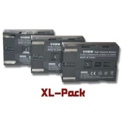 Lot De 3 Batteries 1200mAh Vhbw Pour Caméscope Samsung SC-D590 (T), V...