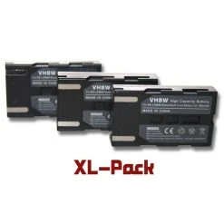 Vhbw Set De 3 Batteries 600mAh Compatible Avec Samsung VP-D354, VP-D35...