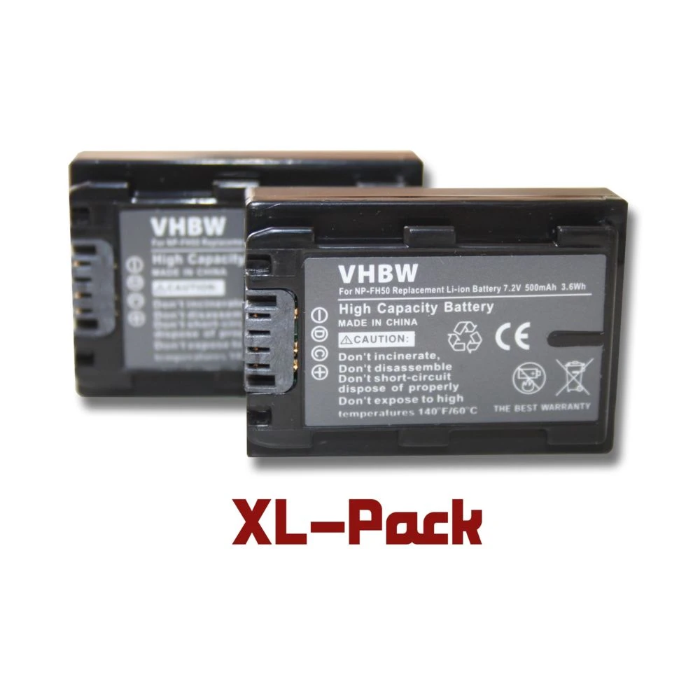 Vhbw Set 2 Batteries 500mAh Pour Caméscope Sony HDR-SR11, SR11E, HDR-... 1 Vhbw Set 2 Batteries 500mAh Pour Caméscope Sony HDR-SR11, SR11E, HDR-...