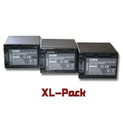VHBW 3 Batteries 2200mAh Pour Caméscope Sony HDR-XR100E, HDR-CX116E, DCR-S...