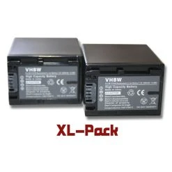 Lot De 2 Batteries Vhbw 2200mAh Pour Caméscope Appareil Photo Sony Ha...