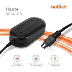 Alternative view of Subtel® Alimentation Secteur Pour Caméscope AC-L20,AC-L25,AC-L200 Co...