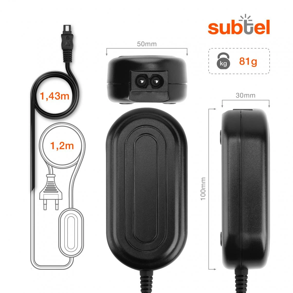 Subtel® Alimentation Secteur Pour Caméscope AC-L20,AC-L25,AC-L200 Co... 3 Subtel® Alimentation Secteur Pour Caméscope AC-L20,AC-L25,AC-L200 Co... – Image 3