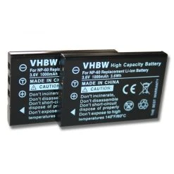 Vhbw 2x Batteries Remplacement Pour Fuji / Fujifilm NP-60 Pour Apparei...