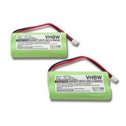 Vhbw 2x NiMH Batterie 750mAh (2.4V) Pour Téléphone Portable, Smartph...