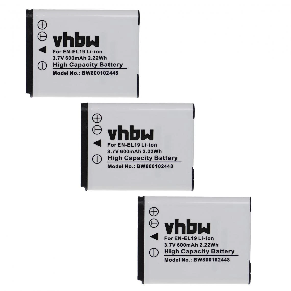Vhbw 3x Batteries Compatible Avec Nikon CoolPix S3100, S3200, S2750, S... 4 Vhbw 3x Batteries Compatible Avec Nikon CoolPix S3100, S3200, S2750, S... – Image 4