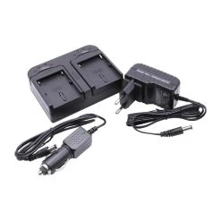 Alternative view of Vhbw Chargeur De Batterie Double Compatible Avec Sony DCR-TRV40E, DCR-...
