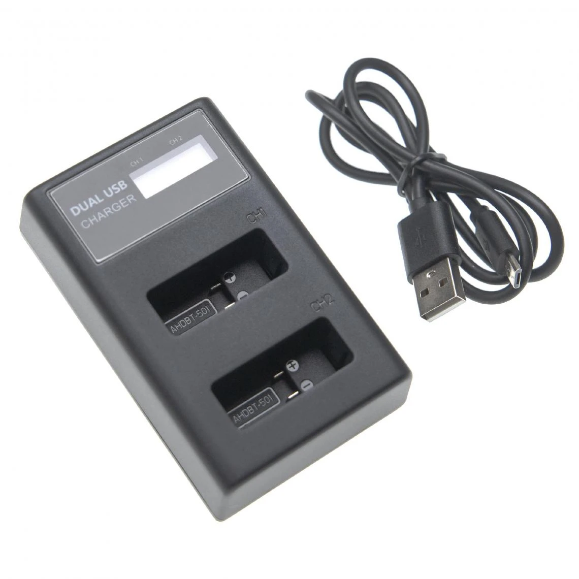 Vhbw Chargeur De Batterie Double USB-C/micro-USB Compatible Avec GoPro... 2 Vhbw Chargeur De Batterie Double USB-C/micro-USB Compatible Avec GoPro... – Image 2
