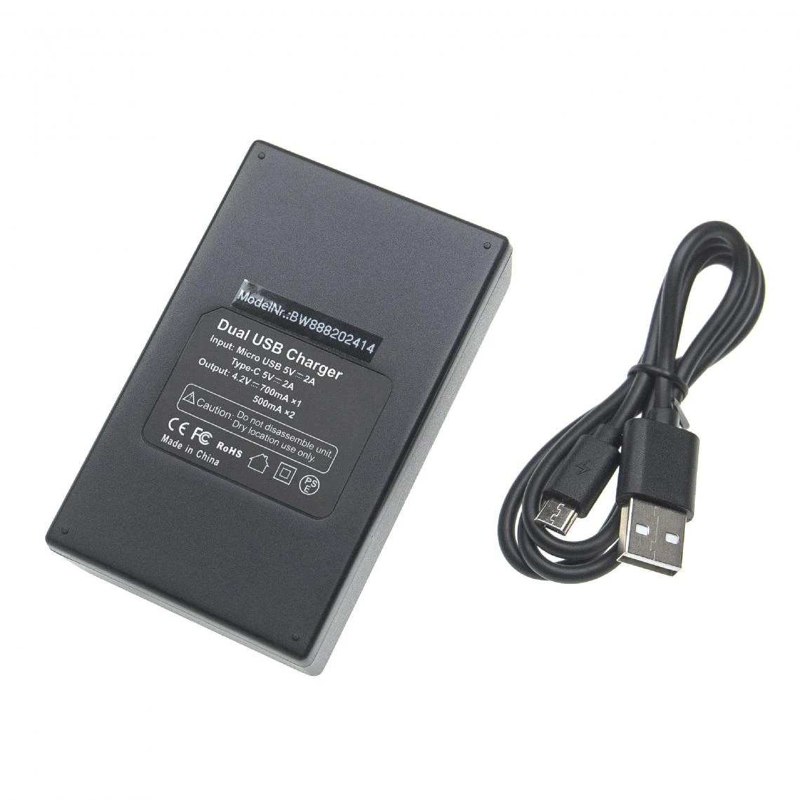 Vhbw Chargeur De Batterie Double USB/micro-USB Compatible Avec Sony HD... 1 Vhbw Chargeur De Batterie Double USB/micro-USB Compatible Avec Sony HD...